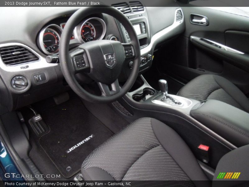 Fathom Blue Pearl / Black 2013 Dodge Journey SXT