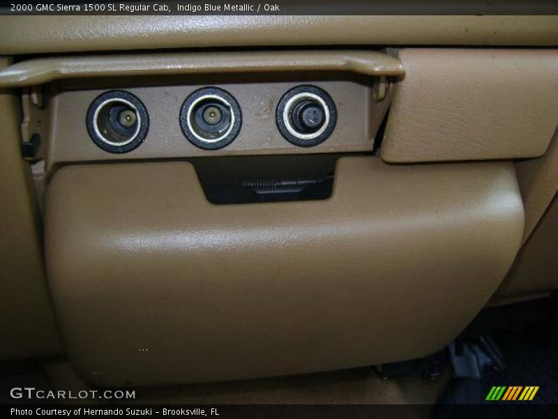 Indigo Blue Metallic / Oak 2000 GMC Sierra 1500 SL Regular Cab