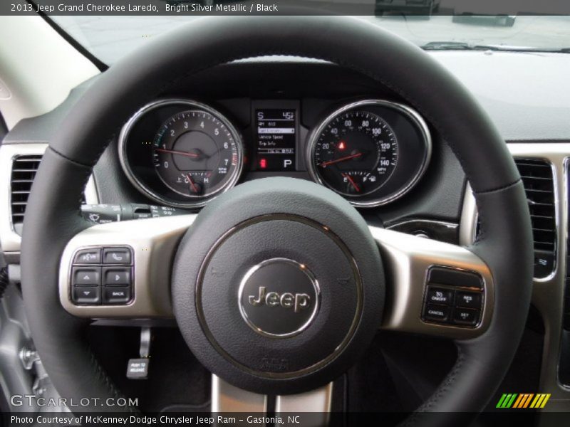 Bright Silver Metallic / Black 2013 Jeep Grand Cherokee Laredo