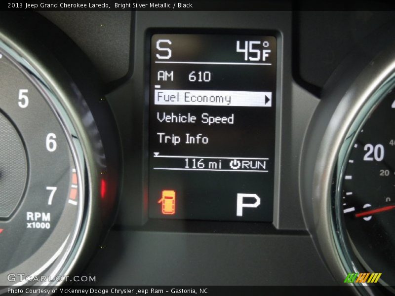 Bright Silver Metallic / Black 2013 Jeep Grand Cherokee Laredo