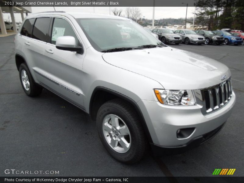 Bright Silver Metallic / Black 2013 Jeep Grand Cherokee Laredo