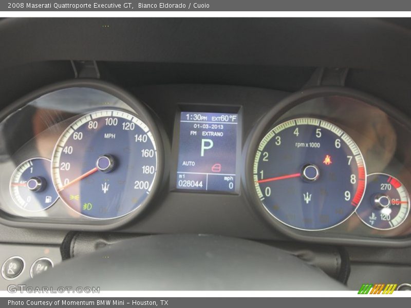 Bianco Eldorado / Cuoio 2008 Maserati Quattroporte Executive GT