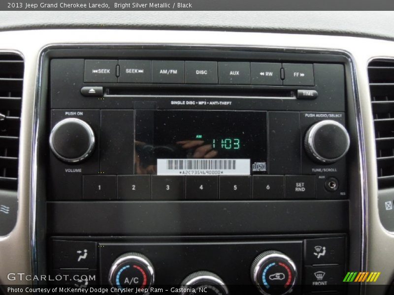 Bright Silver Metallic / Black 2013 Jeep Grand Cherokee Laredo