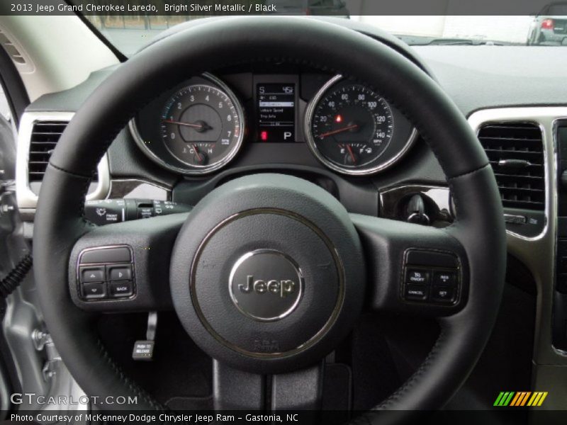 Bright Silver Metallic / Black 2013 Jeep Grand Cherokee Laredo