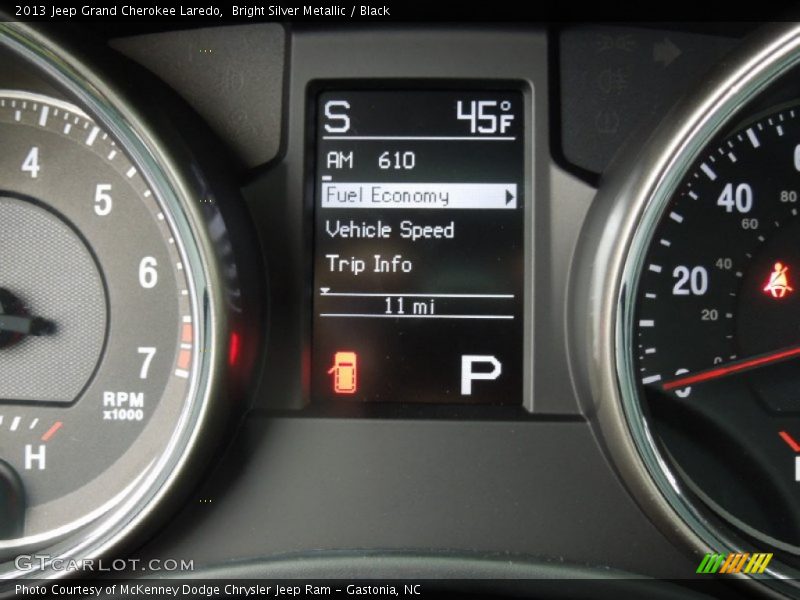 Bright Silver Metallic / Black 2013 Jeep Grand Cherokee Laredo