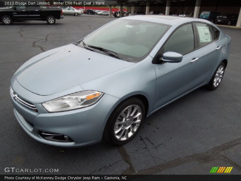 Winter Chill Pearl Coat / Black 2013 Dodge Dart Limited