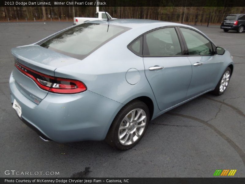 Winter Chill Pearl Coat / Black 2013 Dodge Dart Limited