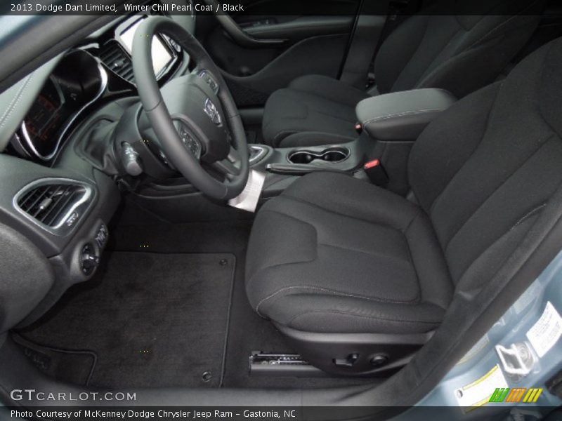 Winter Chill Pearl Coat / Black 2013 Dodge Dart Limited