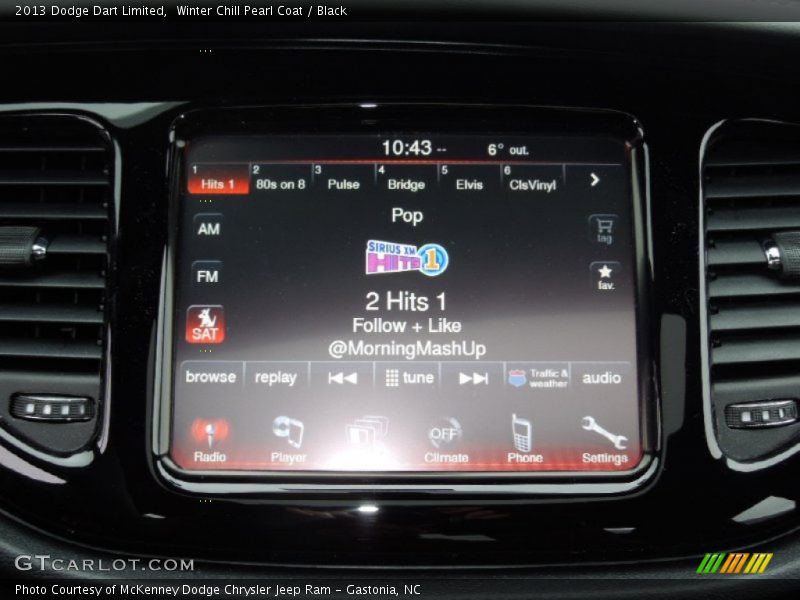 Winter Chill Pearl Coat / Black 2013 Dodge Dart Limited