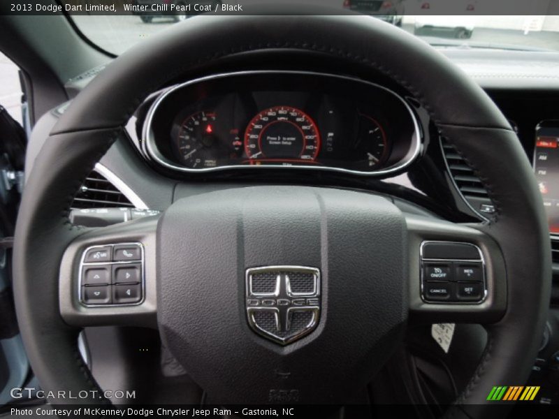 Winter Chill Pearl Coat / Black 2013 Dodge Dart Limited