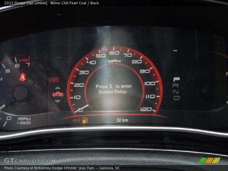Winter Chill Pearl Coat / Black 2013 Dodge Dart Limited