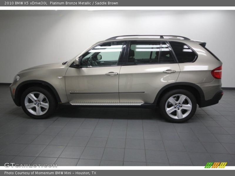 Platinum Bronze Metallic / Saddle Brown 2010 BMW X5 xDrive30i
