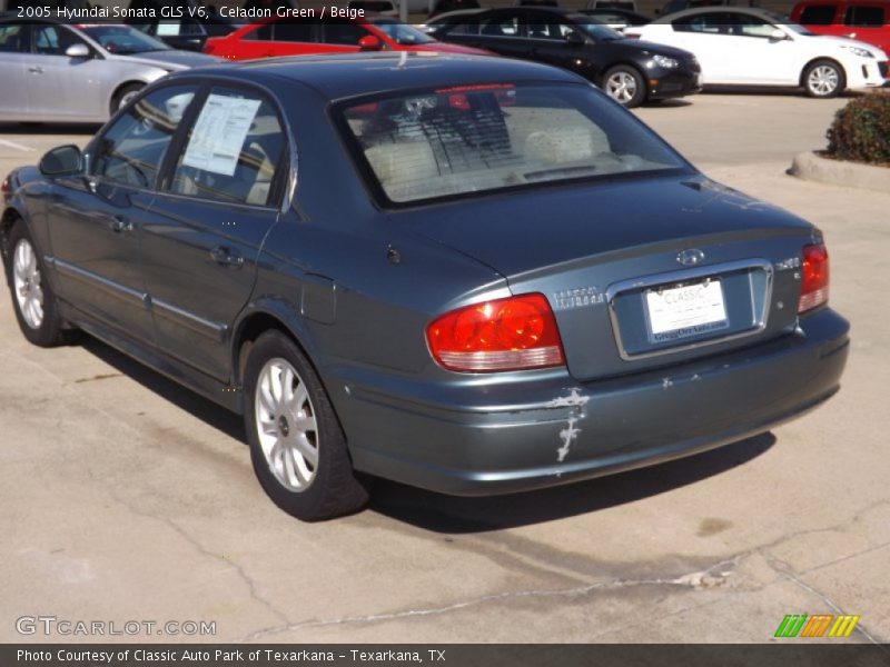 Celadon Green / Beige 2005 Hyundai Sonata GLS V6