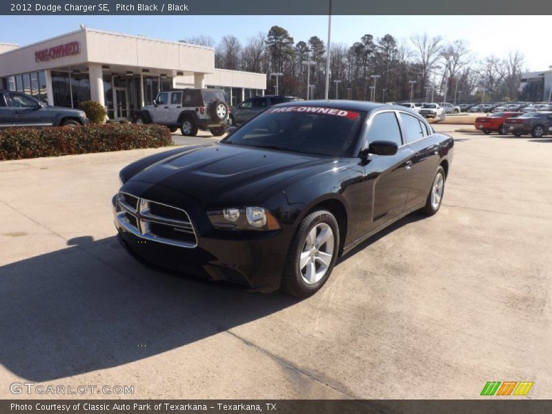Pitch Black / Black 2012 Dodge Charger SE