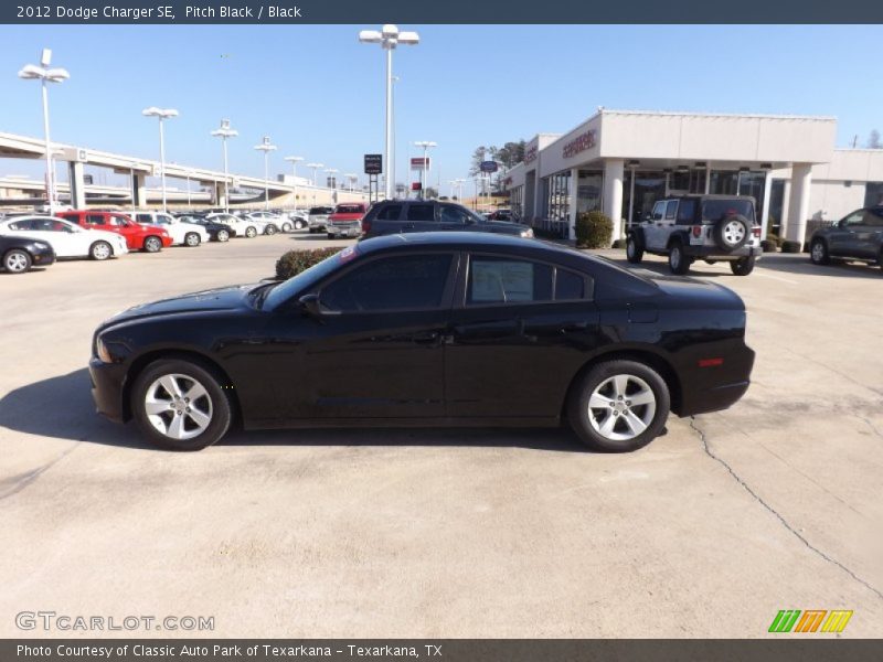 Pitch Black / Black 2012 Dodge Charger SE