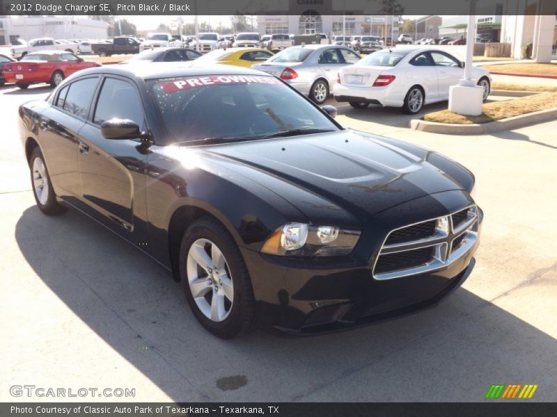 Pitch Black / Black 2012 Dodge Charger SE