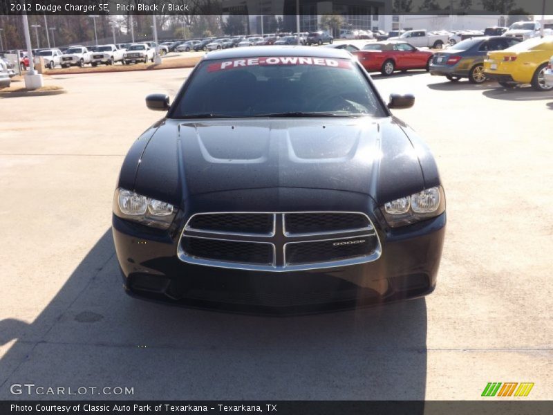 Pitch Black / Black 2012 Dodge Charger SE