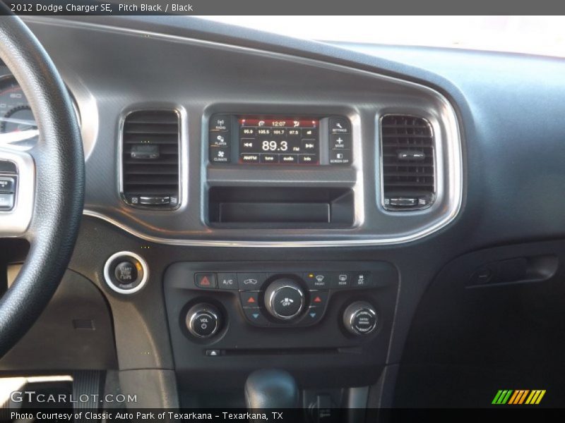 Pitch Black / Black 2012 Dodge Charger SE