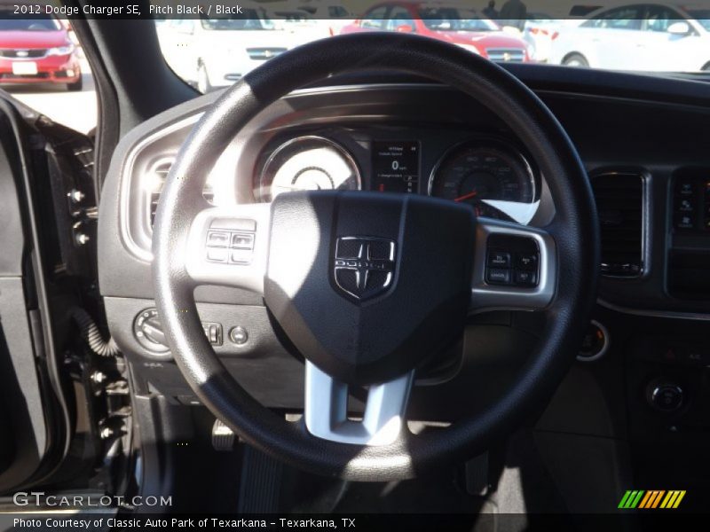 Pitch Black / Black 2012 Dodge Charger SE