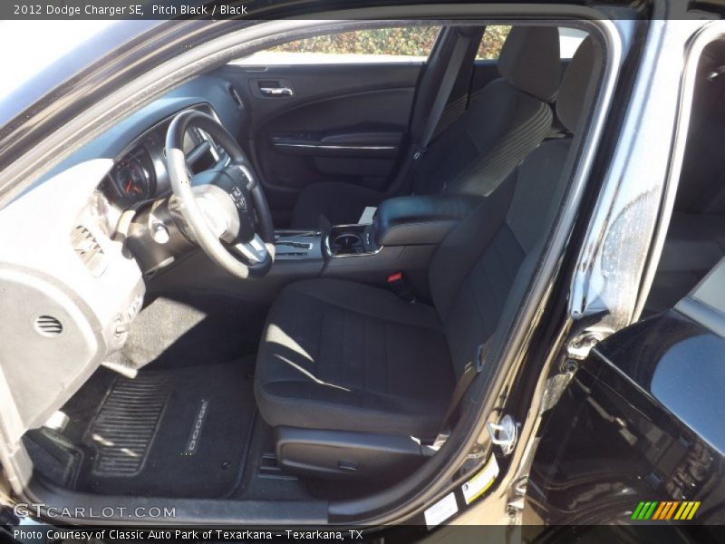 Pitch Black / Black 2012 Dodge Charger SE