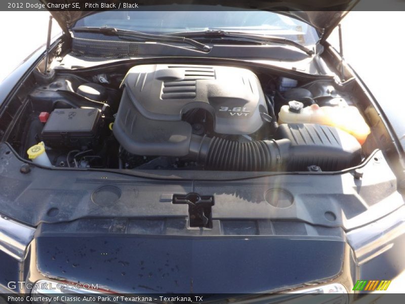 Pitch Black / Black 2012 Dodge Charger SE