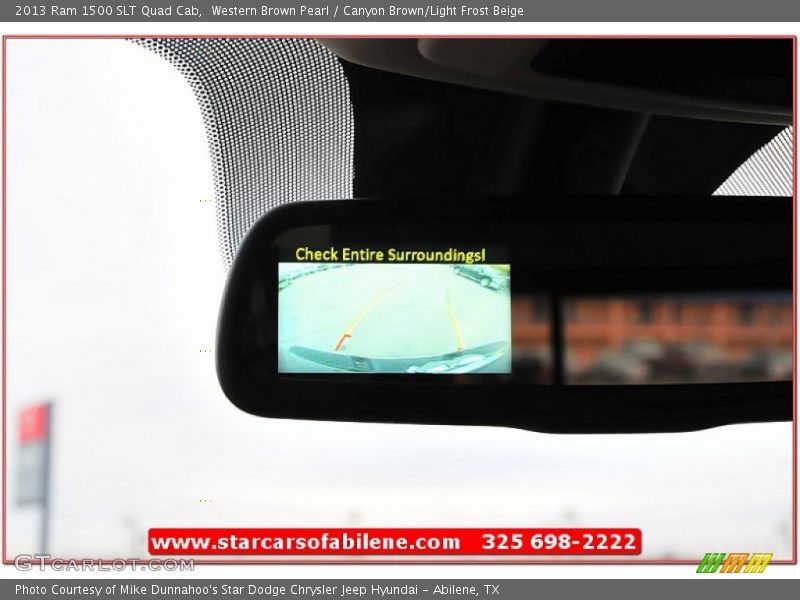 Western Brown Pearl / Canyon Brown/Light Frost Beige 2013 Ram 1500 SLT Quad Cab