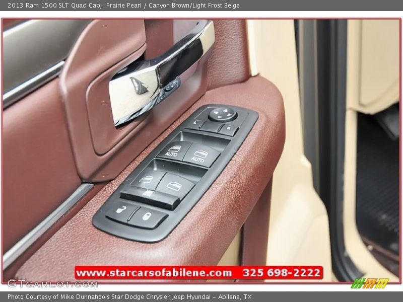 Prairie Pearl / Canyon Brown/Light Frost Beige 2013 Ram 1500 SLT Quad Cab