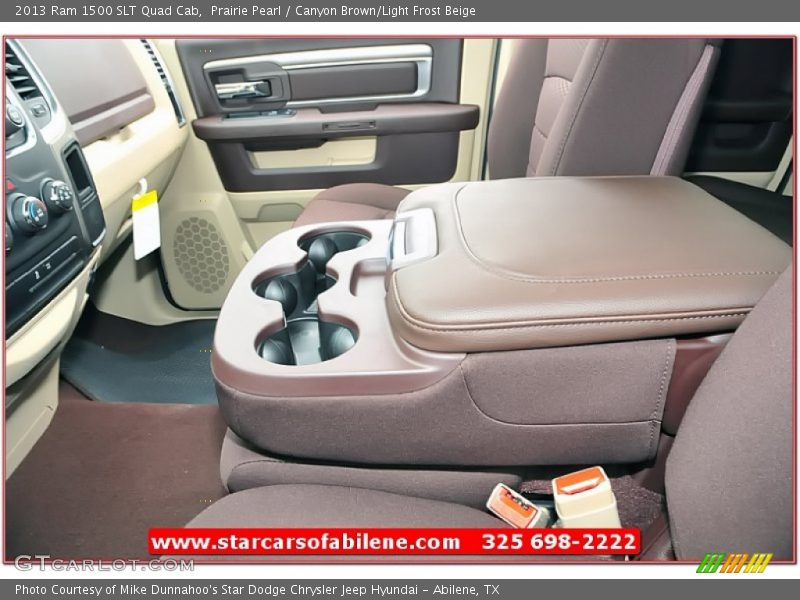 Prairie Pearl / Canyon Brown/Light Frost Beige 2013 Ram 1500 SLT Quad Cab