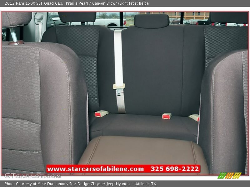 Prairie Pearl / Canyon Brown/Light Frost Beige 2013 Ram 1500 SLT Quad Cab