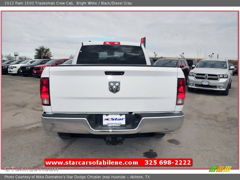 Bright White / Black/Diesel Gray 2013 Ram 1500 Tradesman Crew Cab