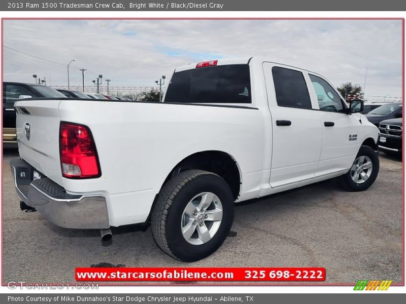 Bright White / Black/Diesel Gray 2013 Ram 1500 Tradesman Crew Cab