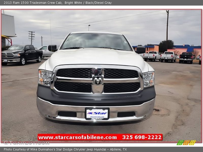 Bright White / Black/Diesel Gray 2013 Ram 1500 Tradesman Crew Cab