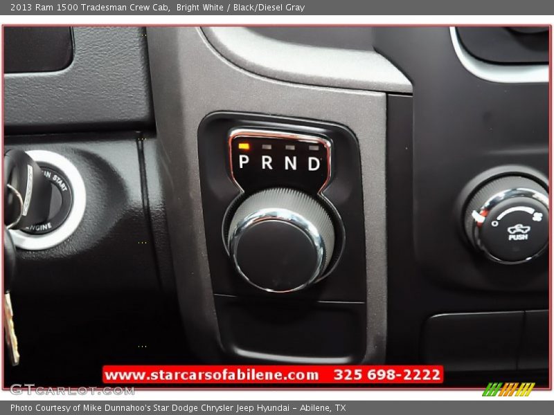 Bright White / Black/Diesel Gray 2013 Ram 1500 Tradesman Crew Cab