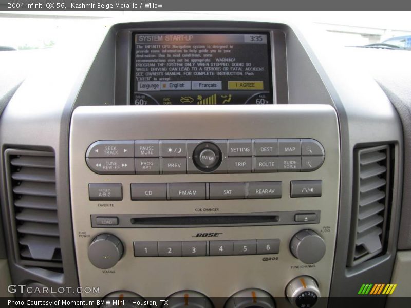 Kashmir Beige Metallic / Willow 2004 Infiniti QX 56