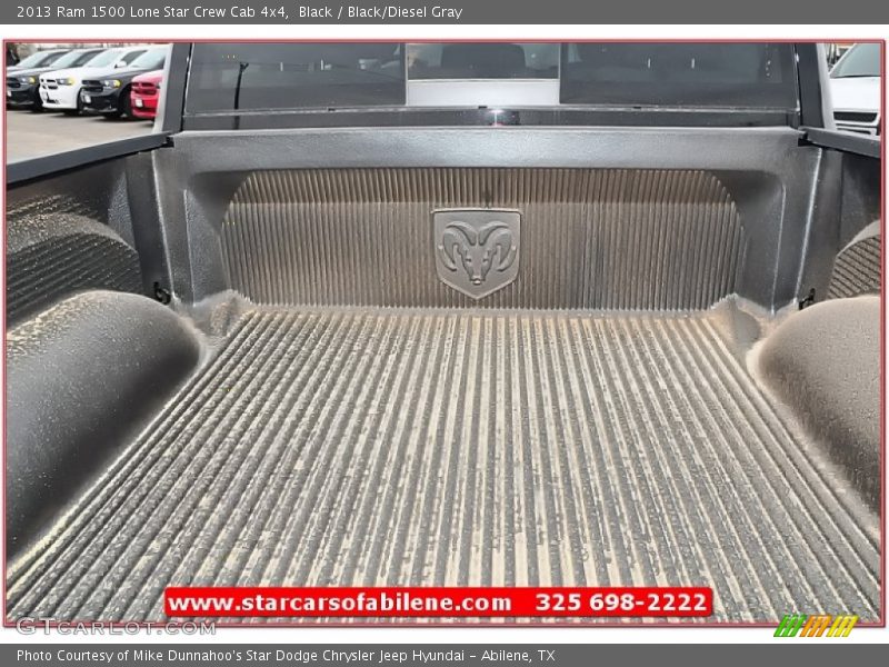 Black / Black/Diesel Gray 2013 Ram 1500 Lone Star Crew Cab 4x4