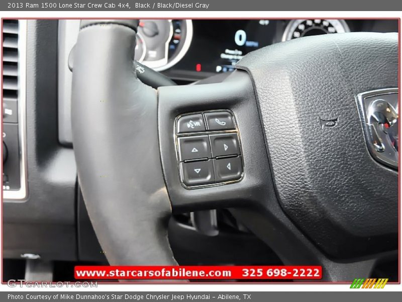 Black / Black/Diesel Gray 2013 Ram 1500 Lone Star Crew Cab 4x4