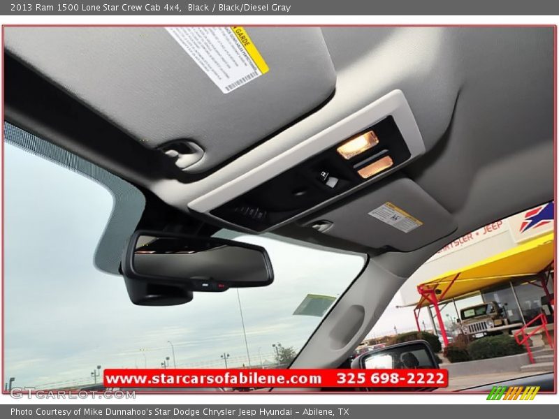 Black / Black/Diesel Gray 2013 Ram 1500 Lone Star Crew Cab 4x4
