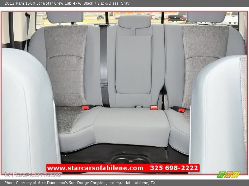 Black / Black/Diesel Gray 2013 Ram 1500 Lone Star Crew Cab 4x4