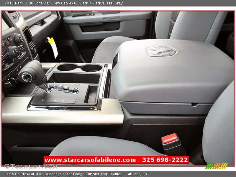 Black / Black/Diesel Gray 2013 Ram 1500 Lone Star Crew Cab 4x4