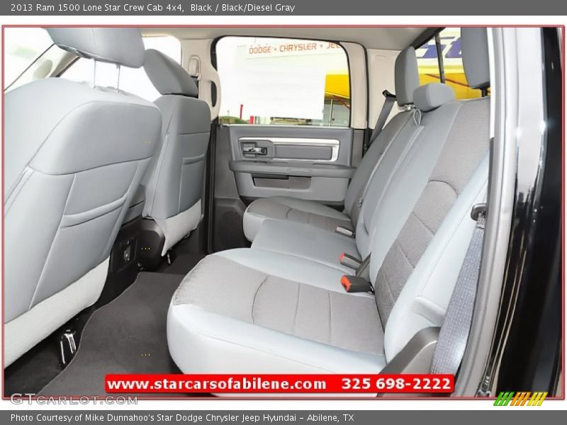 Black / Black/Diesel Gray 2013 Ram 1500 Lone Star Crew Cab 4x4