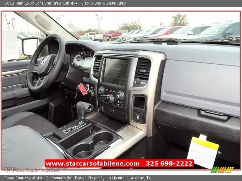 Black / Black/Diesel Gray 2013 Ram 1500 Lone Star Crew Cab 4x4