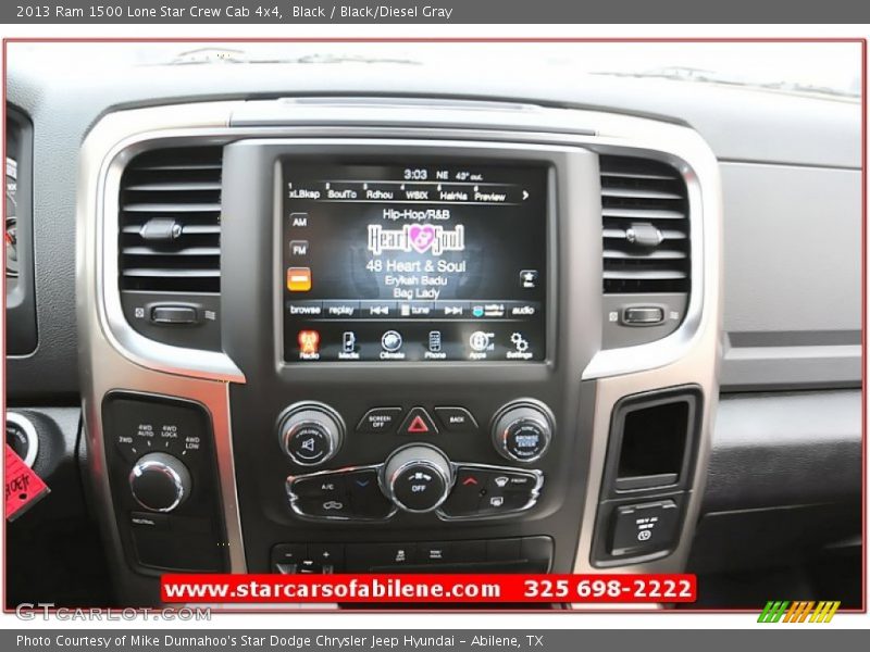 Black / Black/Diesel Gray 2013 Ram 1500 Lone Star Crew Cab 4x4