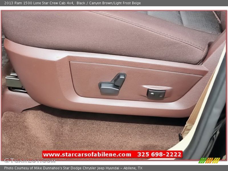 Black / Canyon Brown/Light Frost Beige 2013 Ram 1500 Lone Star Crew Cab 4x4