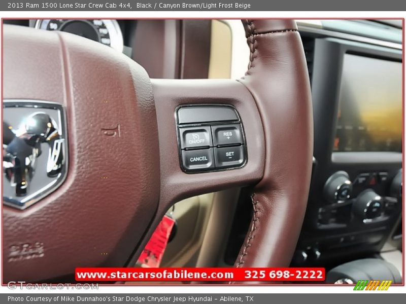 Black / Canyon Brown/Light Frost Beige 2013 Ram 1500 Lone Star Crew Cab 4x4