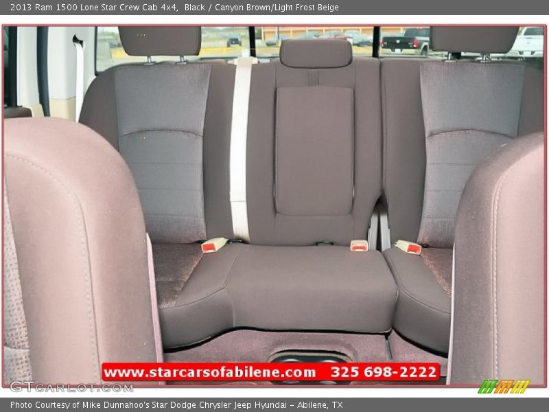 Black / Canyon Brown/Light Frost Beige 2013 Ram 1500 Lone Star Crew Cab 4x4