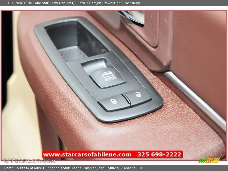 Black / Canyon Brown/Light Frost Beige 2013 Ram 1500 Lone Star Crew Cab 4x4