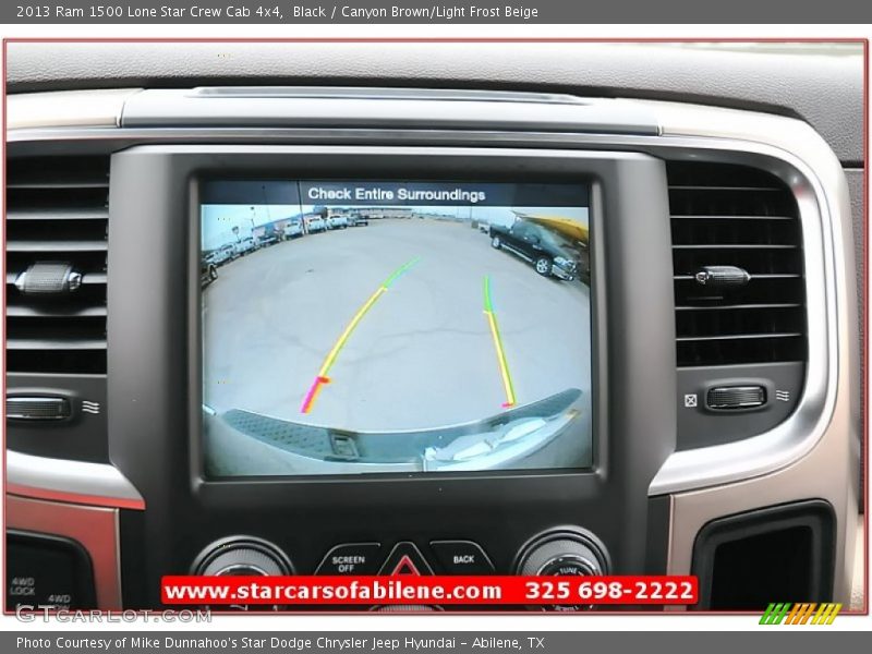 Black / Canyon Brown/Light Frost Beige 2013 Ram 1500 Lone Star Crew Cab 4x4