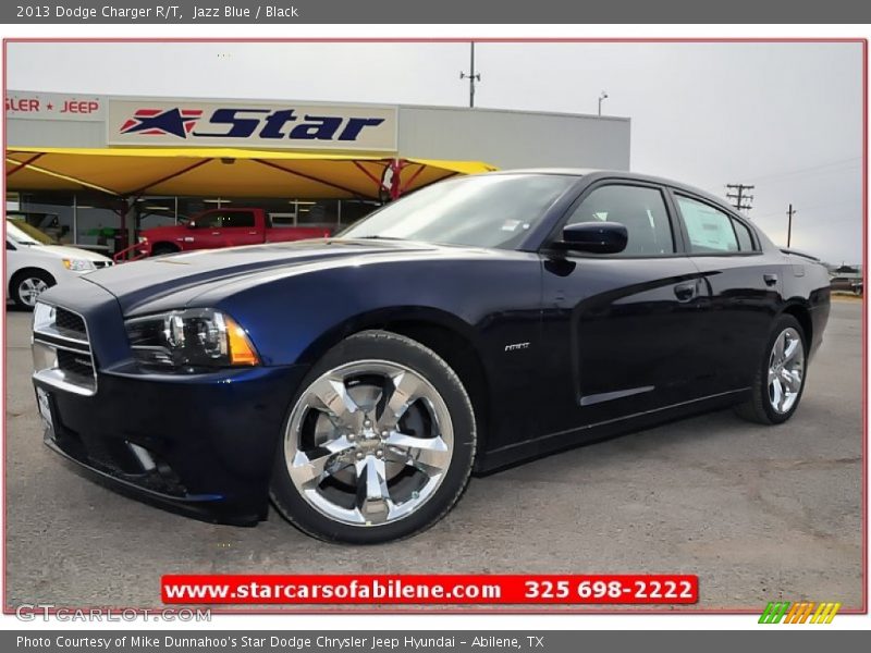 Jazz Blue / Black 2013 Dodge Charger R/T