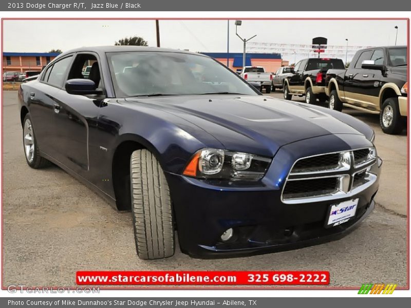 Jazz Blue / Black 2013 Dodge Charger R/T