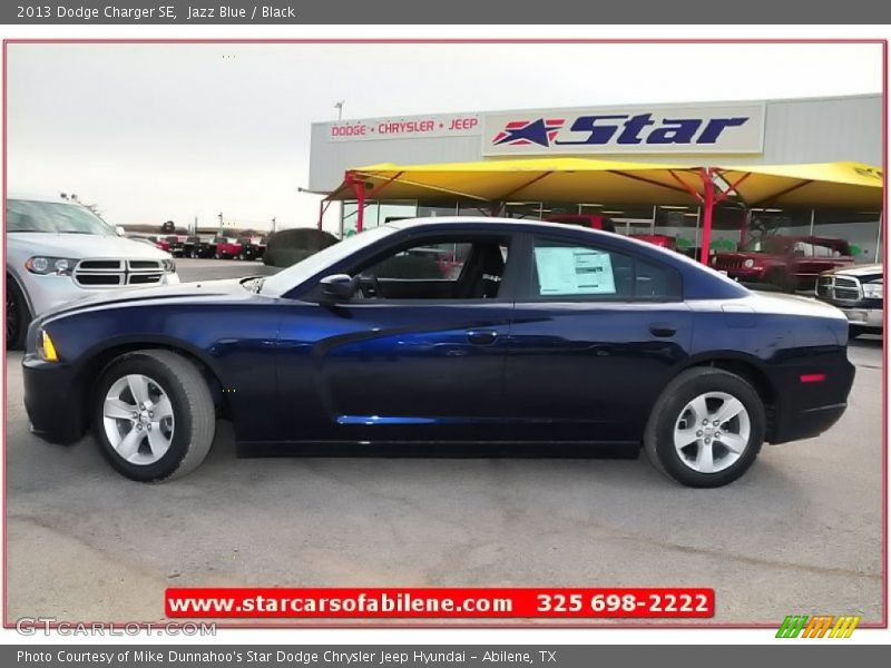 Jazz Blue / Black 2013 Dodge Charger SE
